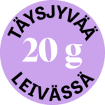 Durrasämpylä sisältää 20g täysjyvää per sämpylä. 
