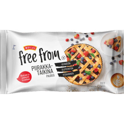 Pakkauskuva Moilas Free From -piirakkataikinasta.